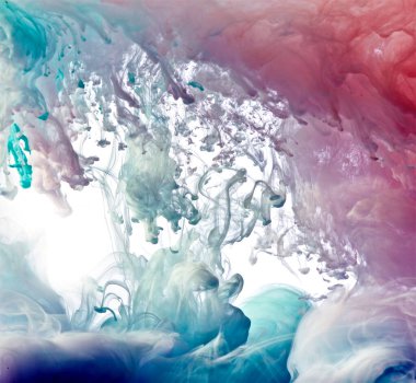 inks in water, color abstract background