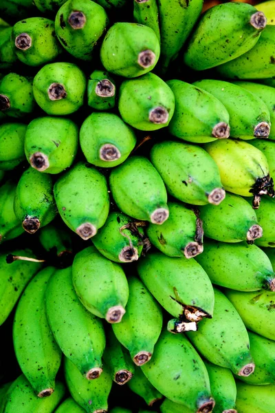 Green Banana Fruit Close — Stock Photo, Image