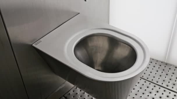 Silniční Toaleta Německu Automatická City Street Dálnici Zevnitř Vysoce Kvalitní — Stock video
