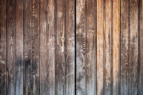 Alte Tür Die Jahre Gekommen Aus Naturbelassenem Unbemalten Holz — Stockfoto