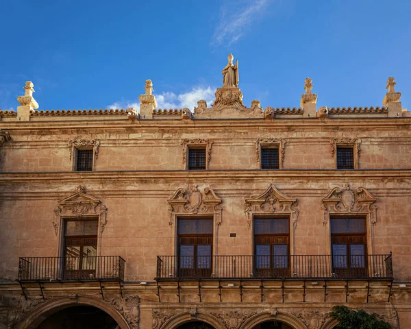 Fachada Del Palacio Las Salas Capitulares Colegiata San Patricio Lorca — Foto de Stock