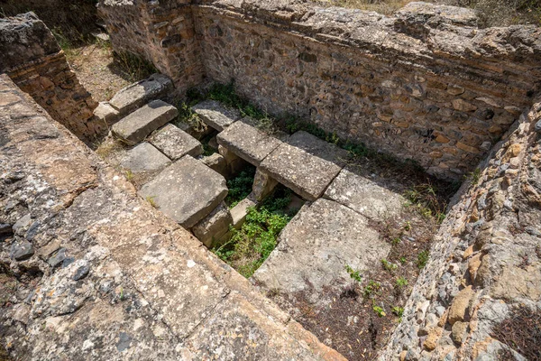 Vista Cripta Del Sitio Arqueológico Del Martyrium Alberca Murcia Desde — Foto de Stock