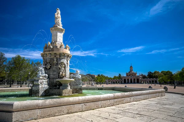 Plaza Mariblanca Con Fuente Del Siglo Xix Primer Plano Aranjuez — Foto de Stock