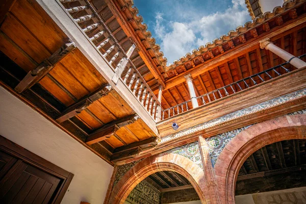 Palacio Mondragn Egyik Belső Udvara Történelmi Mudejar Reneszánsz Épület Ronda — Stock Fotó