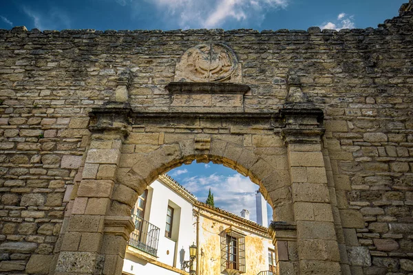 Detail Stone Gate Almocabar 13Th Century Ronda Malaga Spain — Stock Photo, Image