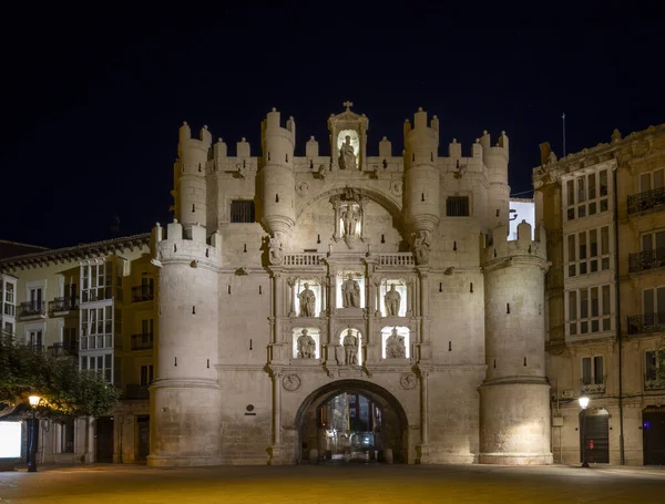 부르고스 카스티야 스페인의 역사적인 도시에서 마리아의 중세와 기념비 — 스톡 사진