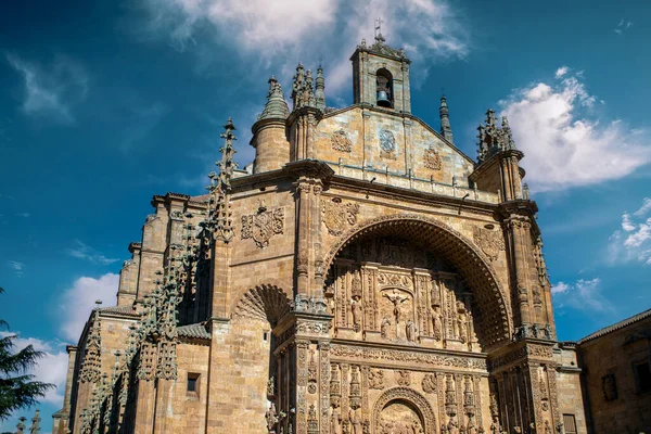 Platereske Monumentale Fassade Des Dominikanerklosters Von San Francisco Salamanca Kastilien — Stockfoto