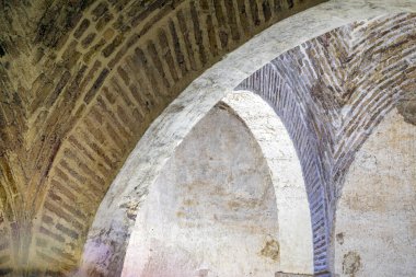 İspanya 'nın Murcia bölgesindeki Aledo Ortaçağ Şatosu' ndaki kasaların detayları.