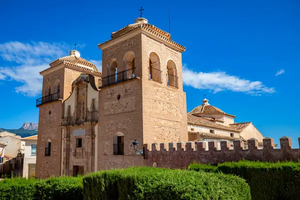 Widok Kościół Santa Mara Real Aledo Region Murcja Hiszpania Południe — Zdjęcie stockowe