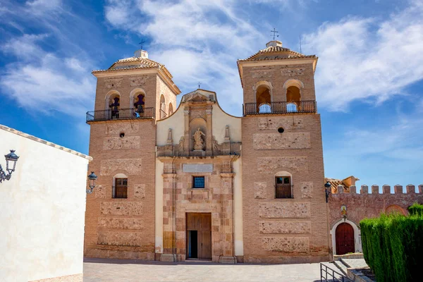 Vista Iglesia Santa Mara Real Aledo Región Murcia España Luz —  Fotos de Stock