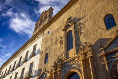 Santa Mara de las Lgrimas Kilisesi 'nin cephesi Guadix, Granada, Endülüs, İspanya