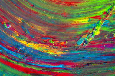 Fırça darbeleri ve fırça darbeleri yoğun ve doygun renklerin karışımı, arka plan ve dokular için mükemmel kıvrımlı çizgiler oluşturur..