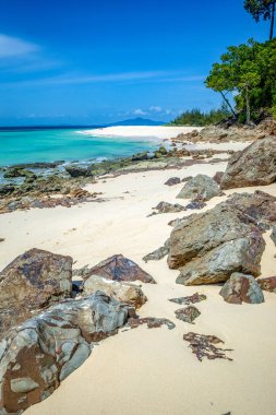 Bambu Adası, Phi Phi Adaları, Hat NopPharat Thara Ulusal Parkı (Mu Ko Phi Phi, Krabi, Tayland).