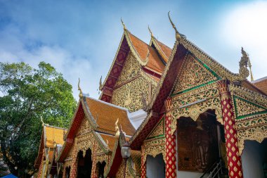 Chiang Mai, Tayland 'daki Wat Phra' nın ana Budist tapınağı.