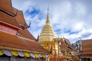 Chiang Mai, Tayland 'daki Budist Wat Phra Tapınağı Doi Suthep