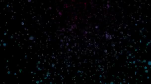 Circles Motion Abstract Background Blue Purple Particles — Stok video