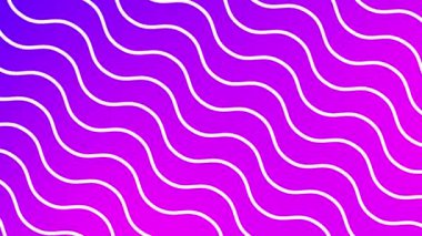Wavy lines on purple gradient background. Simple abstract backdrop