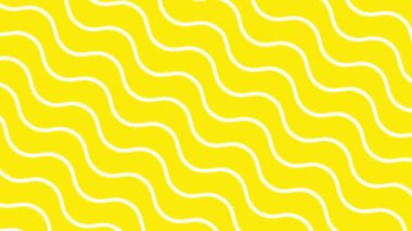 Wavy lines animation. Abstract minimal background. Retro style