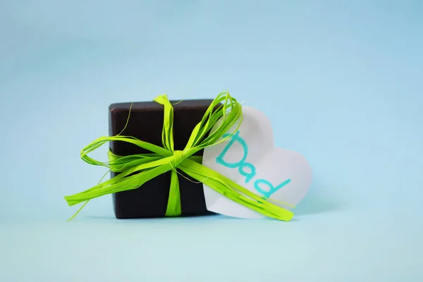 Faderns Dag Hälsning Presentförpackning För Pappa — Stockfoto