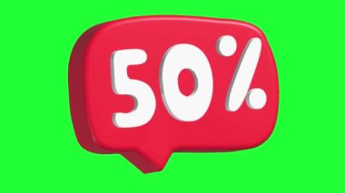 % 50 teklif. Mevsimlik indirim. Canlandırmayı başlat. Yeşil Ekran