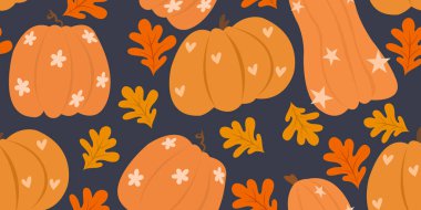 Şirin balkabakları pürüzsüz desen. Sonbahar sezonu arkaplanı