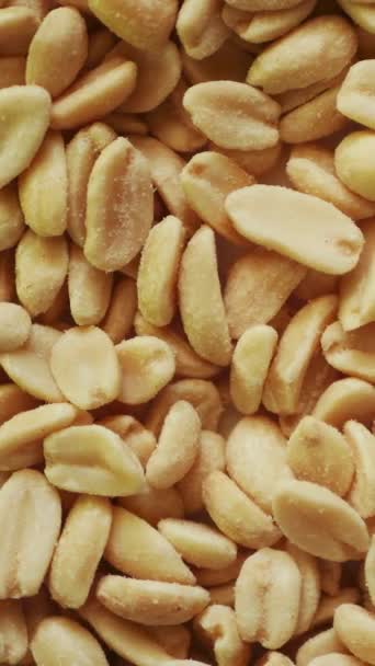 Textura Maní Alimentación Saludable Snack Proteínas Vídeo Vertical — Vídeo de stock