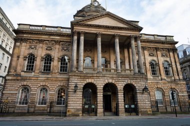 Liverpool, UK- 7 Eylül 2022 Liverpool Belediye Binası.