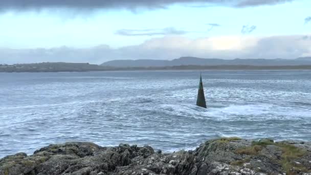 Video Navigeringsmarkören Sheephaven Bay Grevskapet Donegal Irland — Stockvideo