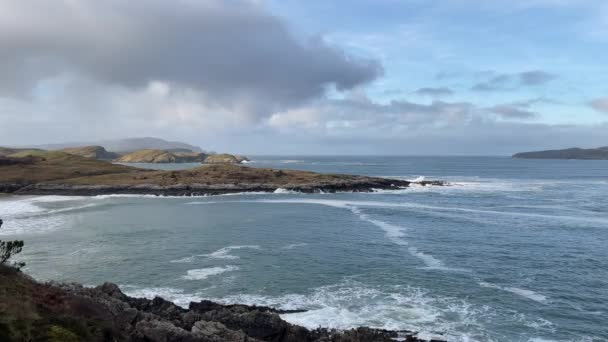 Wideo Binngorm Point Wybrzeżu Donegal Irlandii — Wideo stockowe