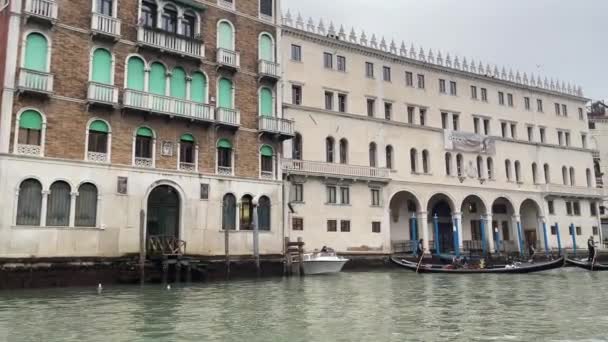 Venise Italie Fév 2023 Croisière Sur Canal Venise Vidéo — Video