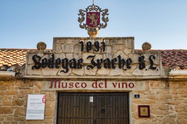 Ayegui, Spain- May 24, 2024: The Wine Museum at Bodegas Irache in Ayegui in northern Spain clipart