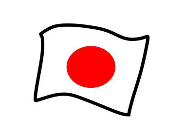 Japon bayrağı. Futbolda olağanüstü bir Japon teması için uygun