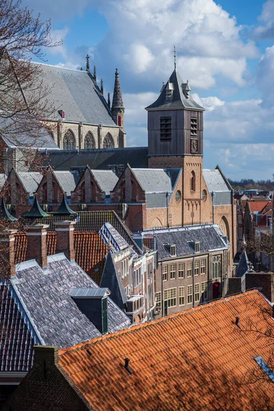 Igreja Hooglandse Basílica Gótica Tardia Leiden Países Baixos — Fotografia de Stock