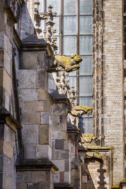02 Nisan 2023, Utrecht, Hollanda, St. Martin Katedrali, Utrecht veya Dom Kilisesi, Tours 'lu Aziz Martin' e adanmış Gotik bir kilisedir.