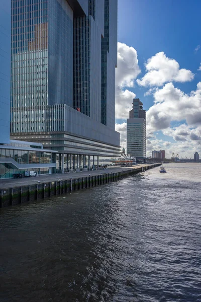 Maart 2023 Rotterdam Nederland Wilhelminaplein Kop Van Zuid Kade Steiger — Stockfoto