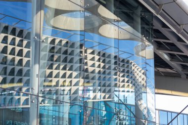 02 Nisan 2023, Utrecht, Hollanda, Utrecht Merkez İstasyonu yakınlarındaki Modern Ofis Binaları