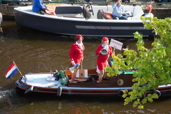 stock image 28. 06. 2024 Leiden, Netherlands, Lakenfest, celebration of the of summer starting in Leiden