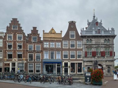 Teylers Museum in Haarlem, Netherlands, is located along the scenic Spaarne River. The area features historic architecture, charming streets, and is close to the bustling city center with shops and cafes clipart