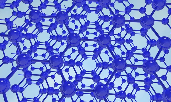 Réseau Moléculaire Cristallin Graphène Contexte Abstrait Photo De Stock
