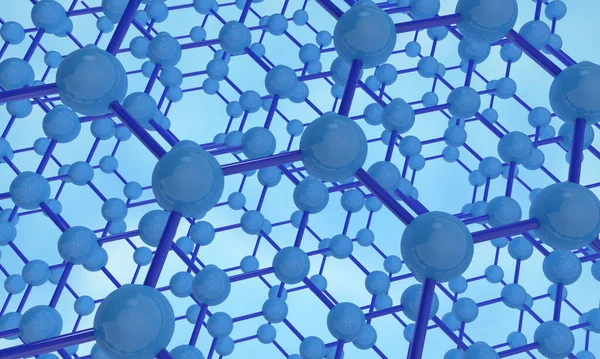 stock image Crystalline molecular lattice of graphene. Abstract background.