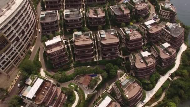 Bâtiments Avec Terrasses Gradins Complexe Hôtelier Dukley Sur Côte Images — Video