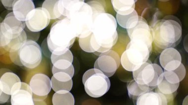 Yuvarlak parlak noktalarla Bokeh etkisi. Yüksek kalite 4k görüntü