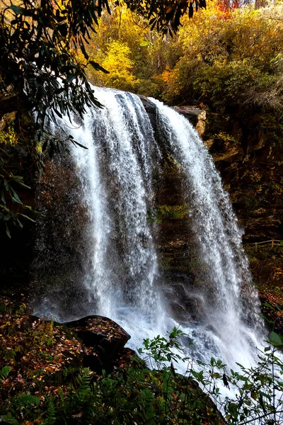 Водопад Калхаджа Юго Западе Северной Каролины Национальном Лесу Нантахала — стоковое фото
