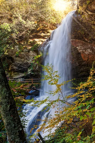 Cullasaja Falls Una Cascata Nella Carolina Del Nord Sudoccidentale Nella — Foto Stock