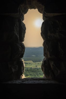 New Paltz, New York 'taki Hudson Vadisi manzarası..