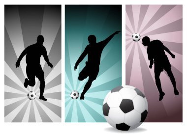  Vektör Futbolcular # 2 - Kolay Değişim Renkleri.