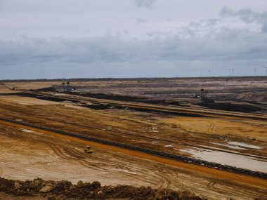 Open lignite mine in Germany near Jackerath and Luetzerath
