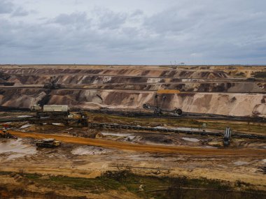 Open lignite mine in Germany near Jackerath and Luetzerath