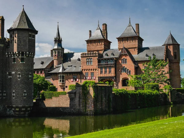 Castillo Haar Provincia Utrecht Países Bajos Fue Construido Sitio Del —  Fotos de Stock