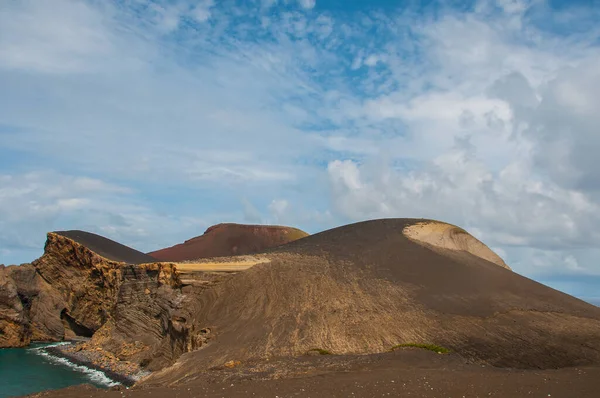 Volcan Capelinhos Est Mer Dans Paroisse Capelinhos Faial Island Açores — Photo